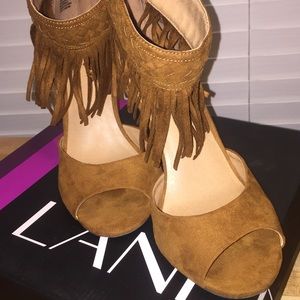 Lane Bryant high heels (4in) Cognac color